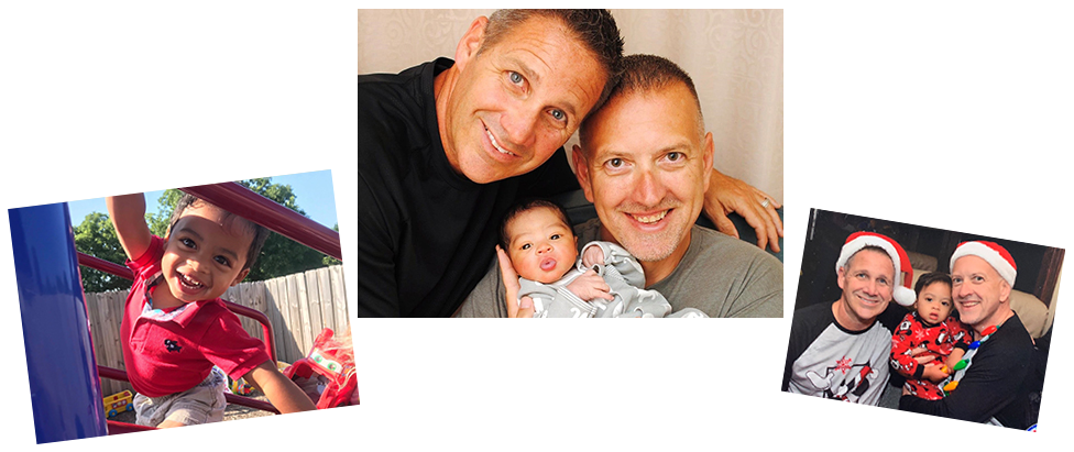 adoptive family Robert and Joe