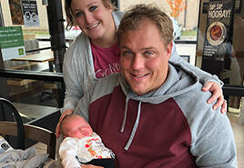 adoptive family Leslie and Tony