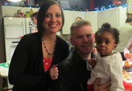 adoptive family Douglas and Amber