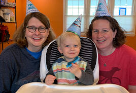 adoptive family Leslie and Shannon
