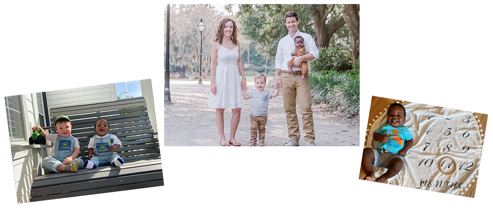 adoptive family George and Chelsey