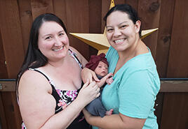adoptive family Jessica and Christina