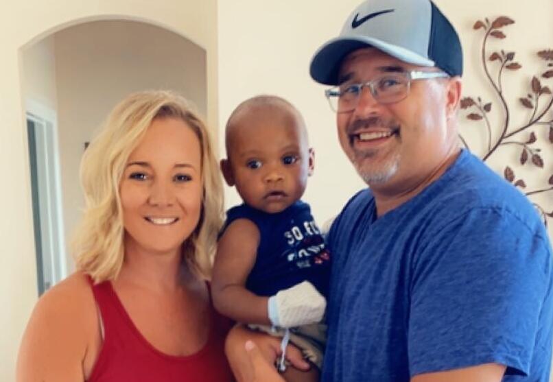 adoptive family Danelle and Joey