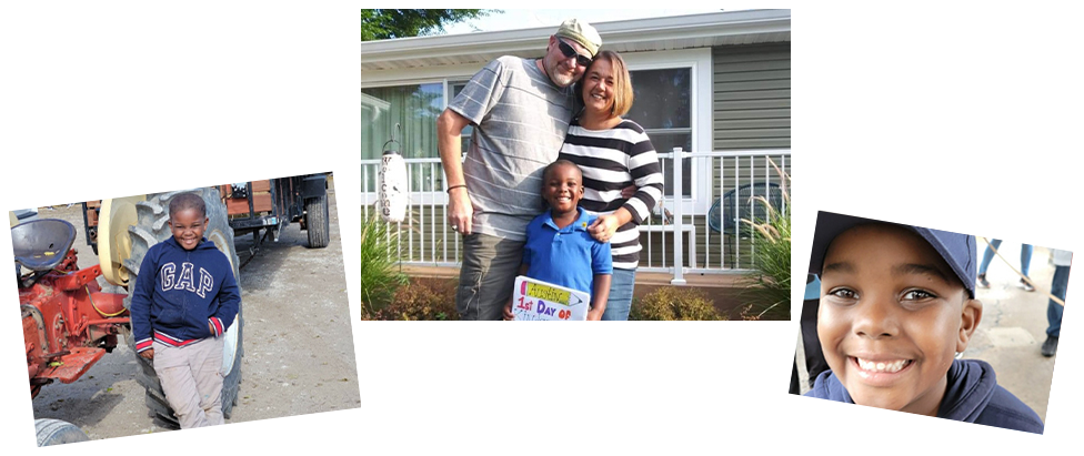 adoptive family Mark and Christine