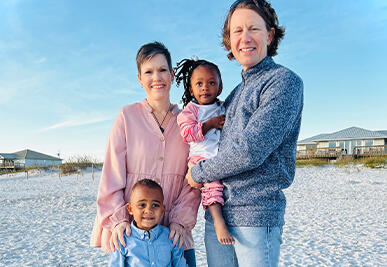 adoptive family April and Matt