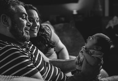 adoptive family Lesley and James