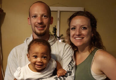 adoptive family Haley and Aaron
