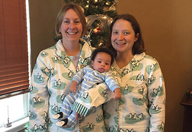 adoptive family Sara and Candice