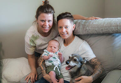adoptive family Renee and Michelle