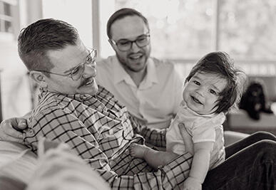 adoptive family Michael and Andrew