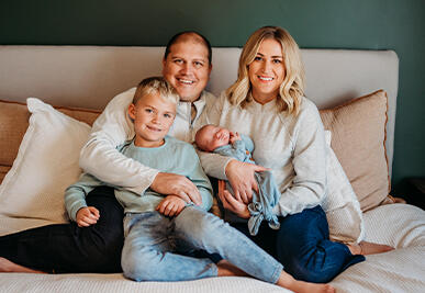 adoptive family Sarah and Ryan