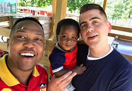 adoptive family Sam and Robert