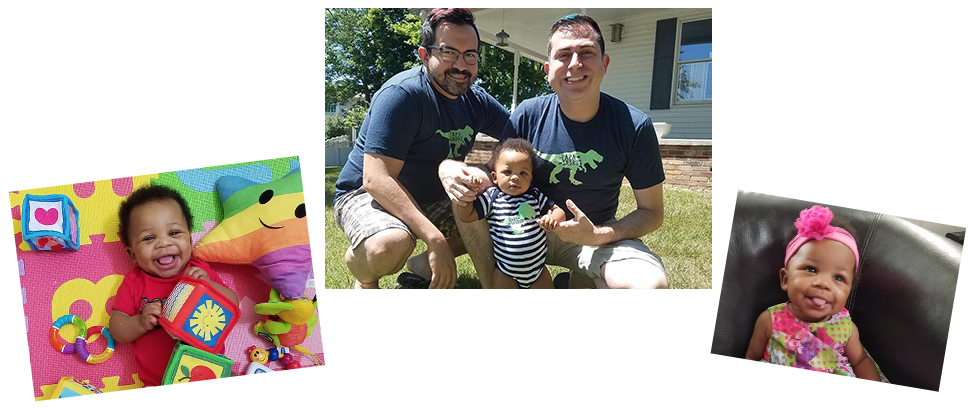 adoptive family Justin and Roberto