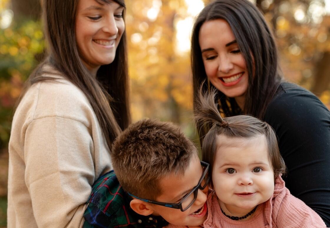 adoptive family Emily and Brooke