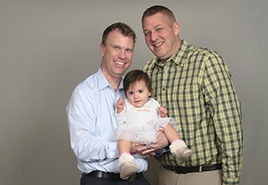 adoptive family Gordon and Adam