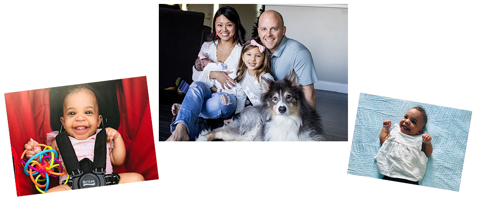adoptive family Clayton and Courtney