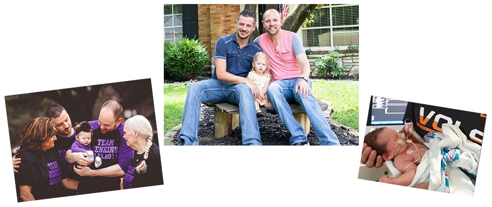 adoptive family Joshua and John