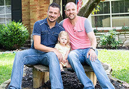 adoptive family Joshua and John