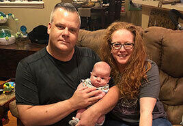 adoptive family Mindy and Brett